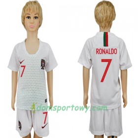 Koszulka Portugalia RONALDO 7 Dziecięcy Wyjazdowe Koszulki Piłkarskie Mistrzostwa Świata 2018